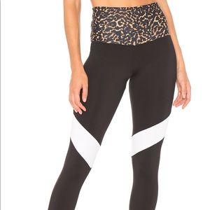 Beach Riot Leopard Band Leggings